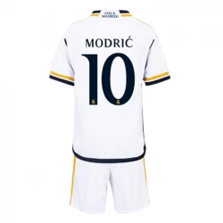 Criança Camisola Futebol Real Madrid Luka Modrić #10 2023-24 1ª Equipamento (+ Calções)