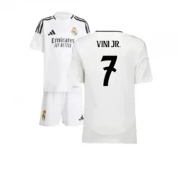 Criança Camisola Futebol Real Madrid Vinicius Junior #7 2024-25 1ª Equipamento (+ Calções)