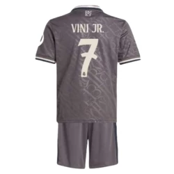 Criança Camisola Futebol Real Madrid Vinicius Junior #7 2024-25 HP 3ª Equipamento (+ Calções)