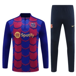 FC Barcelona Sweat Fatos de Treino 2024-25 Vermelho Azul Camo