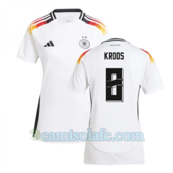 Mulher Camisola Futebol Alemanha Toni Kroos #8 UEFA Euro 2024 Principal Equipamento