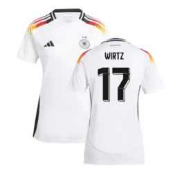 Mulher Camisola Futebol Alemanha Wirtz #17 UEFA Euro 2024 Principal Equipamento