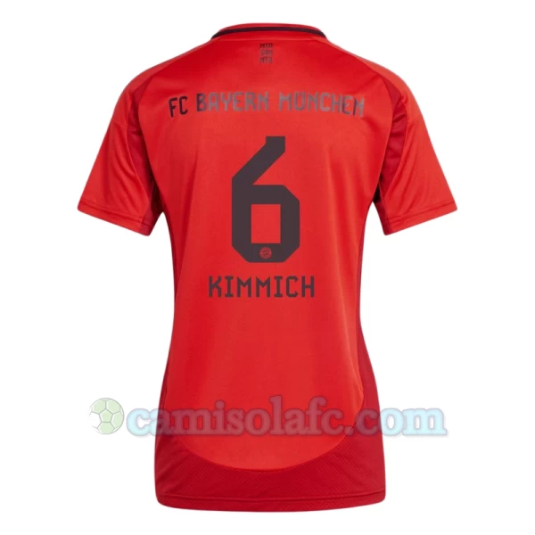 Mulher Camisola Futebol FC Bayern München Joshua Kimmich #6 2024-25 Principal Equipamento