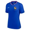 Mulher Camisola Futebol França Kylian Mbappé #10 UEFA Euro 2024 Principal Equipamento