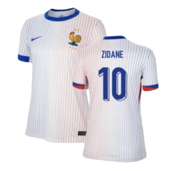 Mulher Camisola Futebol França Zinédine Zidane #10 UEFA Euro 2024 Alternativa Equipamento