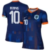 Mulher Camisola Futebol Holanda Memphis Depay #10 UEFA Euro 2024 Alternativa Equipamento