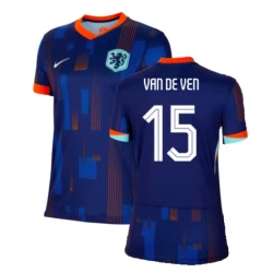 Mulher Camisola Futebol Holanda Van De Ven #15 UEFA Euro 2024 Alternativa Equipamento