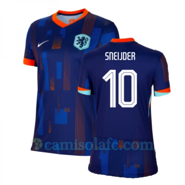 Mulher Camisola Futebol Holanda Wesley Sneijder #10 UEFA Euro 2024 Alternativa Equipamento