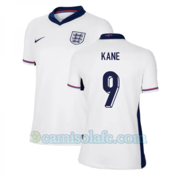 Mulher Camisola Futebol Inglaterra Harry Kane #9 UEFA Euro 2024 Principal Equipamento