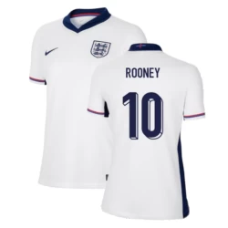 Mulher Camisola Futebol Inglaterra Wayne Rooney #10 UEFA Euro 2024 Principal Equipamento