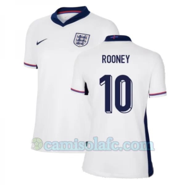 Mulher Camisola Futebol Inglaterra Wayne Rooney #10 UEFA Euro 2024 Principal Equipamento
