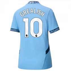 Mulher Camisola Futebol Manchester City Jack Grealish #10 2024-25 Principal Equipamento