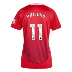 Mulher Camisola Futebol Manchester United Hojlund #11 2024-25 Principal Equipamento