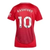 Mulher Camisola Futebol Manchester United Marcus Rashford #10 2024-25 Principal Equipamento