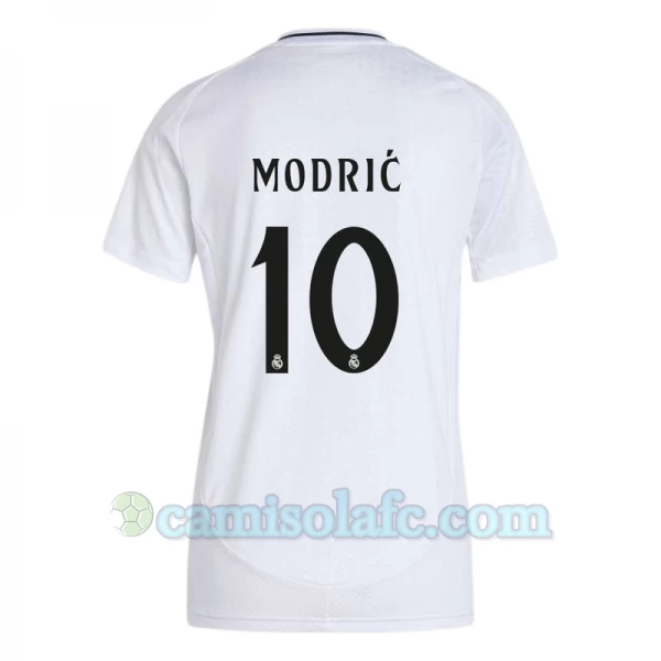 Mulher Camisola Futebol Real Madrid Luka Modrić #10 2024-25 Principal Equipamento