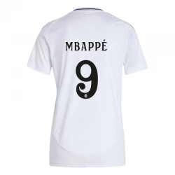 Mulher Camisola Futebol Real Madrid Mbappe #9 2024-25 Principal Equipamento