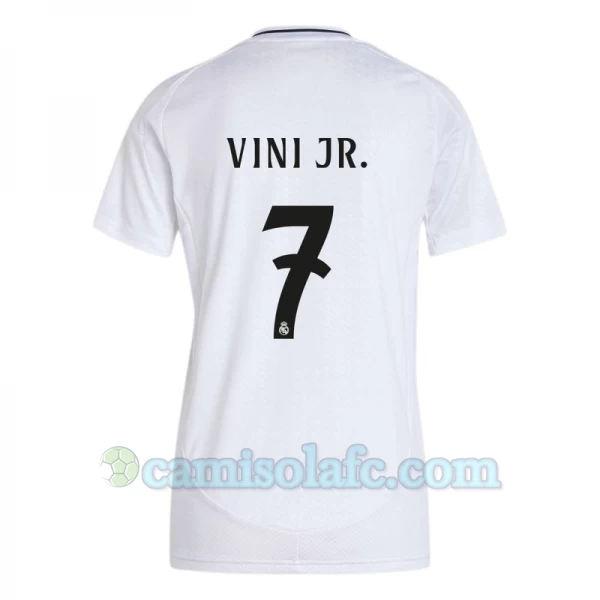 Mulher Camisola Futebol Real Madrid Vinicius Junior #7 2024-25 Principal Equipamento