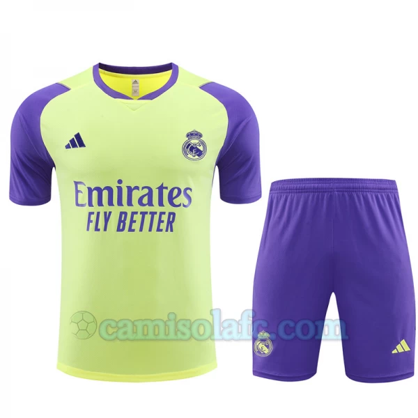 Real Madrid T-Shirt Fatos de Treino 2023-24 Light Amarelo